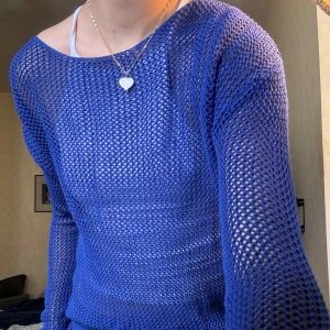 Blå Virkad tröja - Fint skick🫶🏻