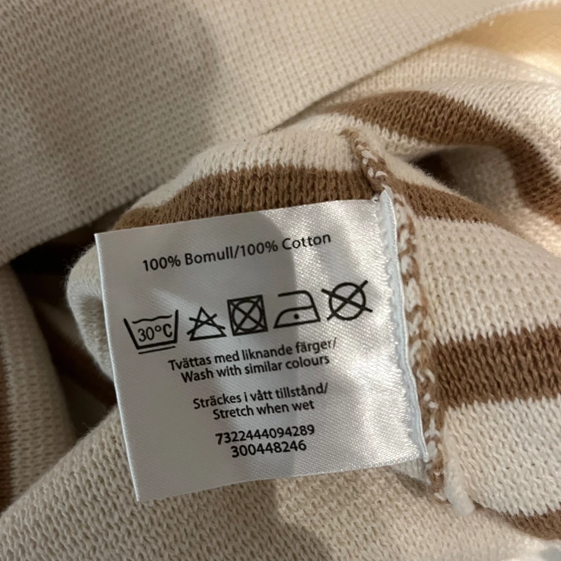 Stickad randig tröja  - 91