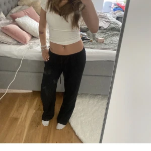 Linnebyxor  - Jättefina lowwaist linnebyxor 