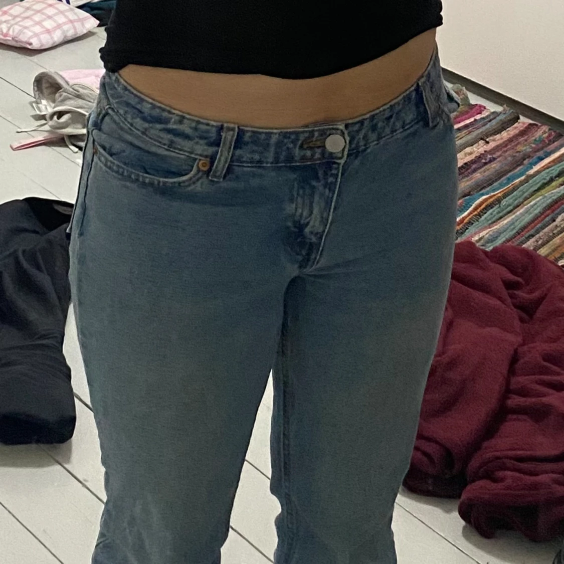 Lågmidjade flare jeans  - 91