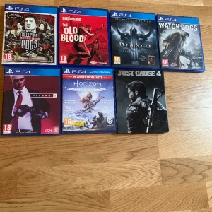 Spel-skivor  - Jag säljer dessa 7 olika spel för att jag har för mycket andra spel. Riktiga bra spel och är perfekt för dig som är intresserad i actionspel😊 1st/spel: 75kr Om du vill köpa allla tillsammans: 400kr 