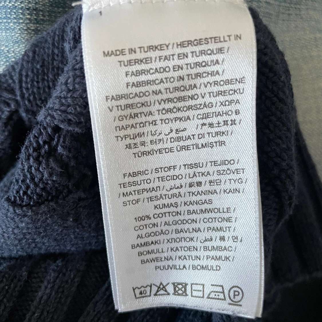 Gant marinblå stickad - 93