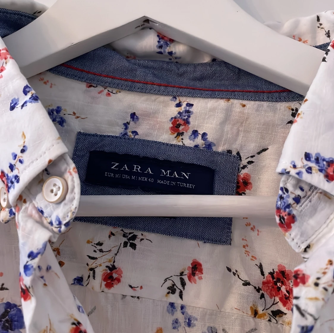 Blommig Linneskjorta Zara - 90