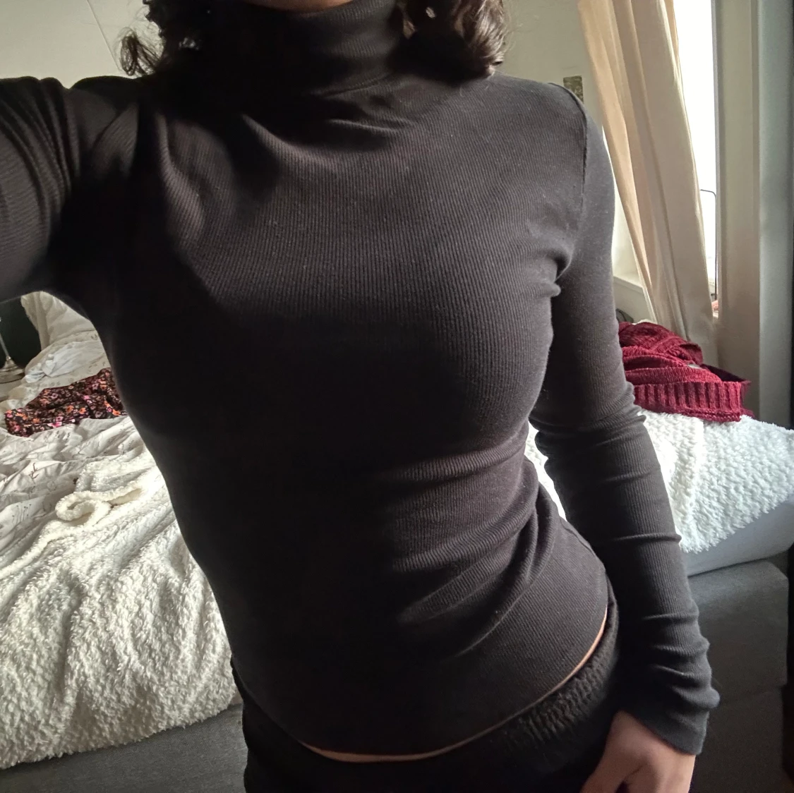 Ribbad turtleneck från Bik Bok