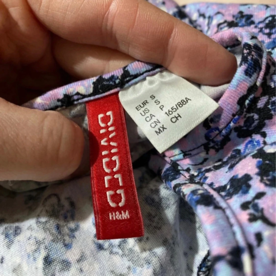 Kort somrig klönnng med blomtryck - 90