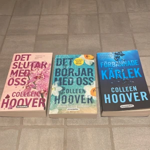 Booktok böcker! - Säljer tre populära böcker från colleen hoover! Alla är i jätte bra skick, köp alla tre för 250 kr och en för 90 kr. Priset kan diskuteras vid snabb affär❤️