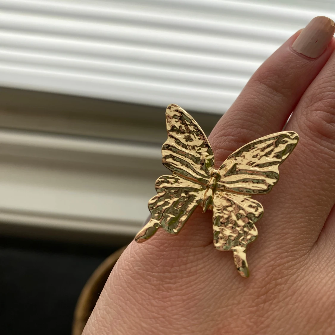 Guld ring fjäril  - 91