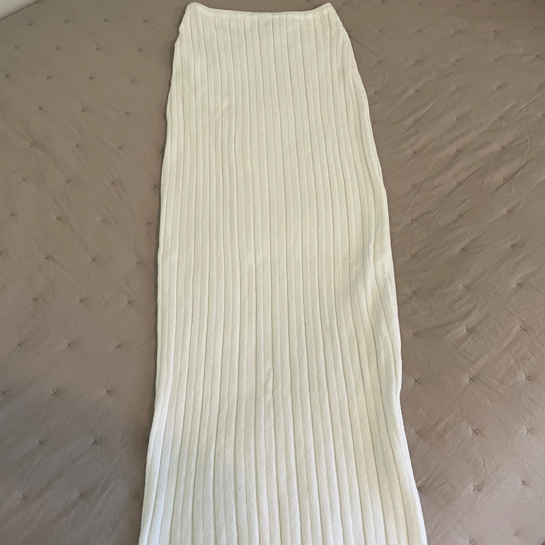Sndys Baha Ribbed Skirt White