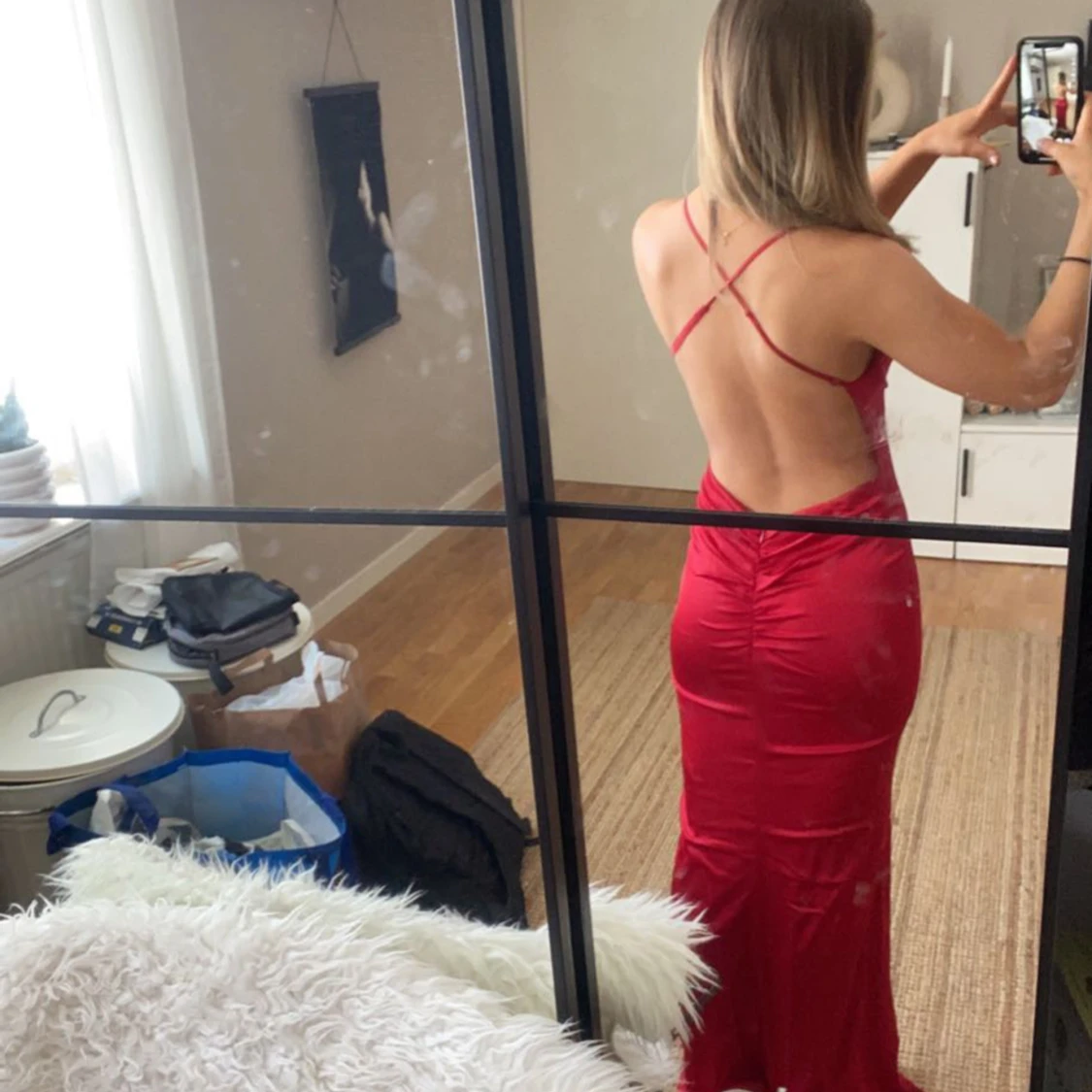 Röd balklänning  - 90