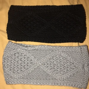 Värmande pannband oanvända, 2 st - Stretchiga oanvända en grå och en svart. Perfekt om du vill vara varm men inte ha mössa. Sticks inte då det inte är ull i. 