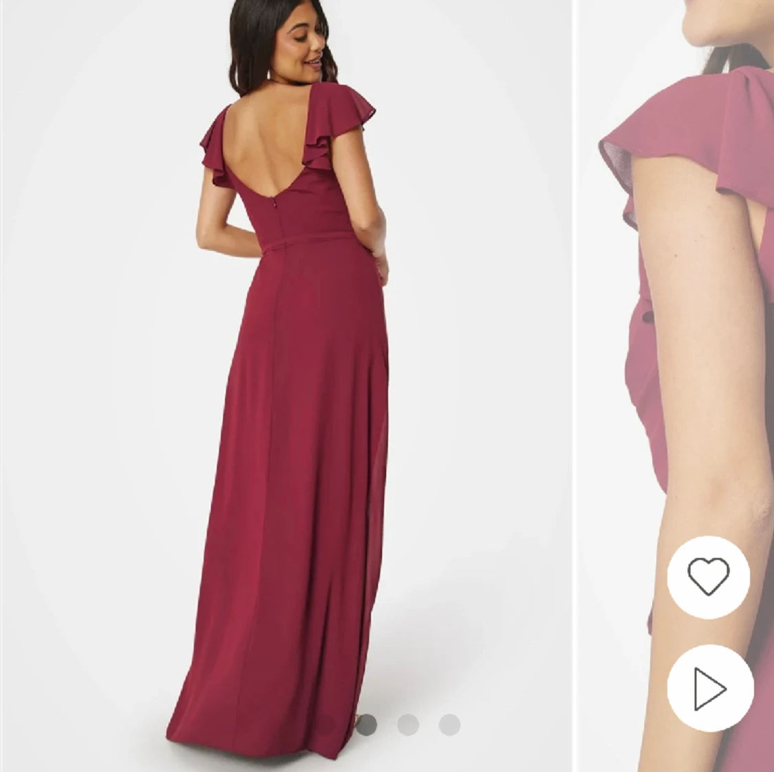 Vinröd balklänning - 91