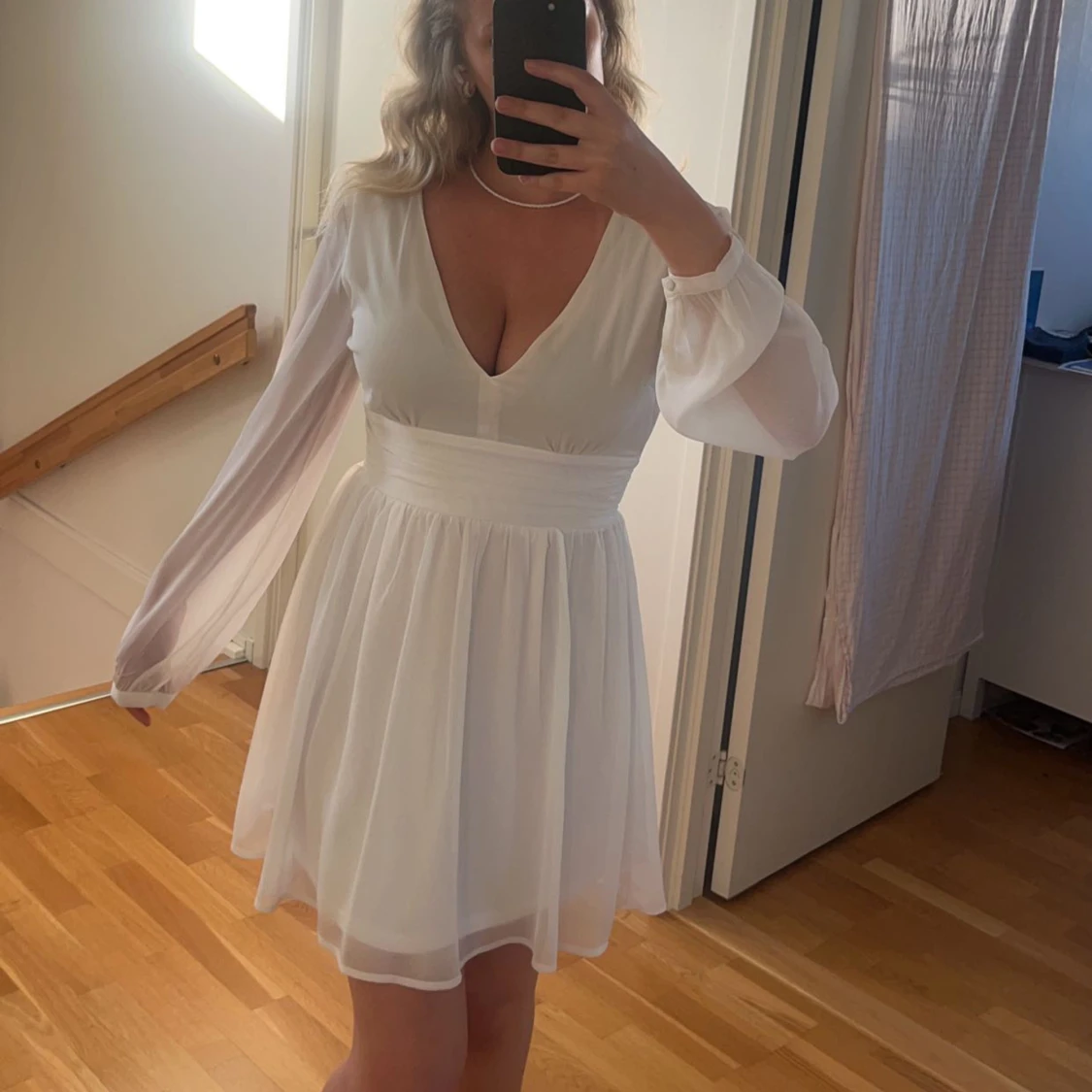Vit Klänning från Bubbleroom  - 90