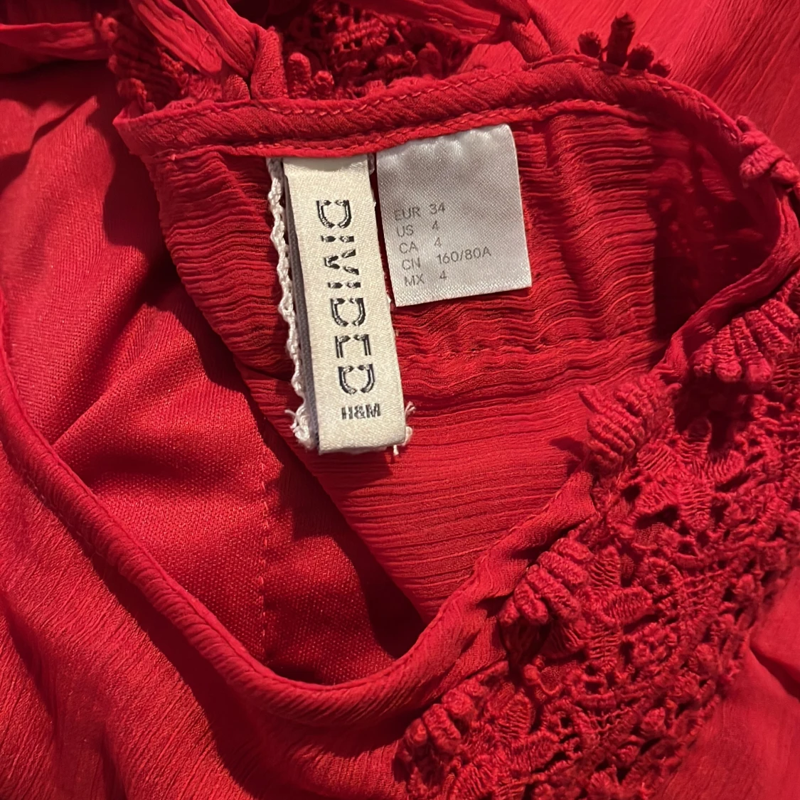 Hm - Klänning röd  - 91