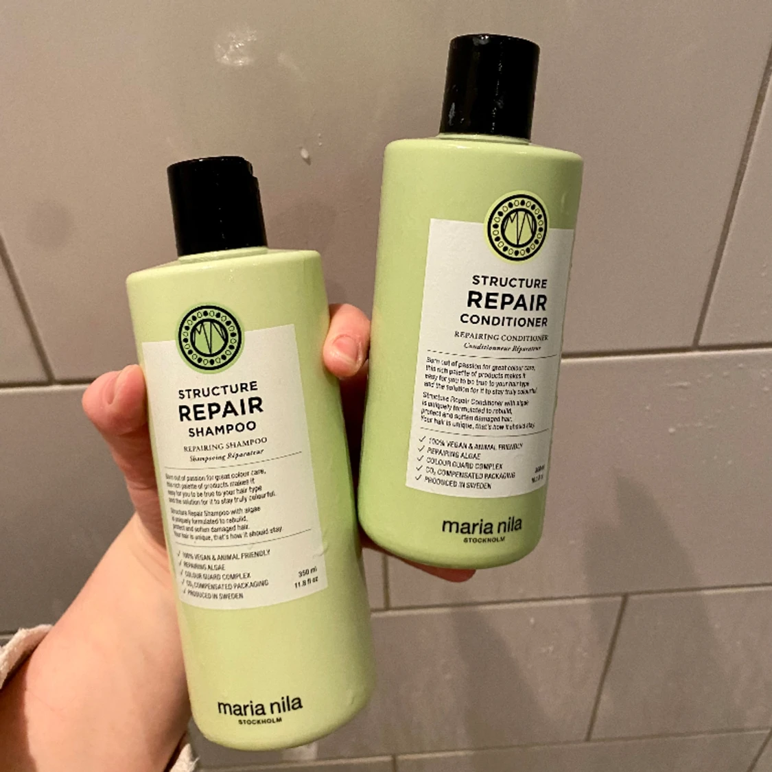 Maria Nila schampoo och balsam 