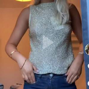 Glitter topp från zara använd 1 gång 