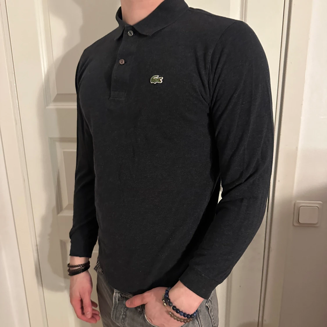 Grå LACOSTE Polotröja/Pikétröja - 91