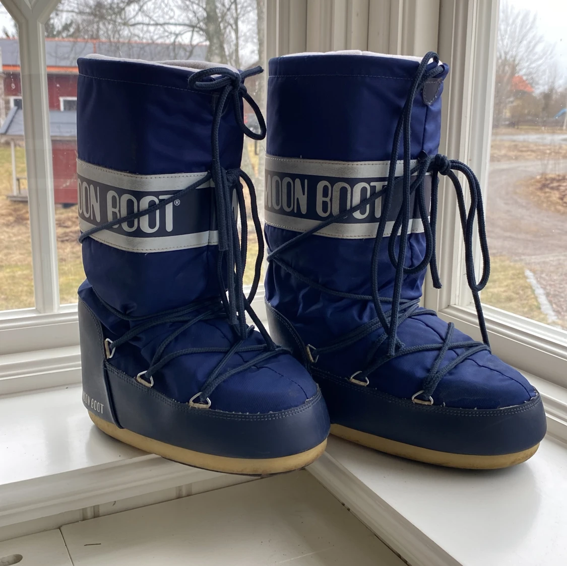 Marinblå moonboots - 91