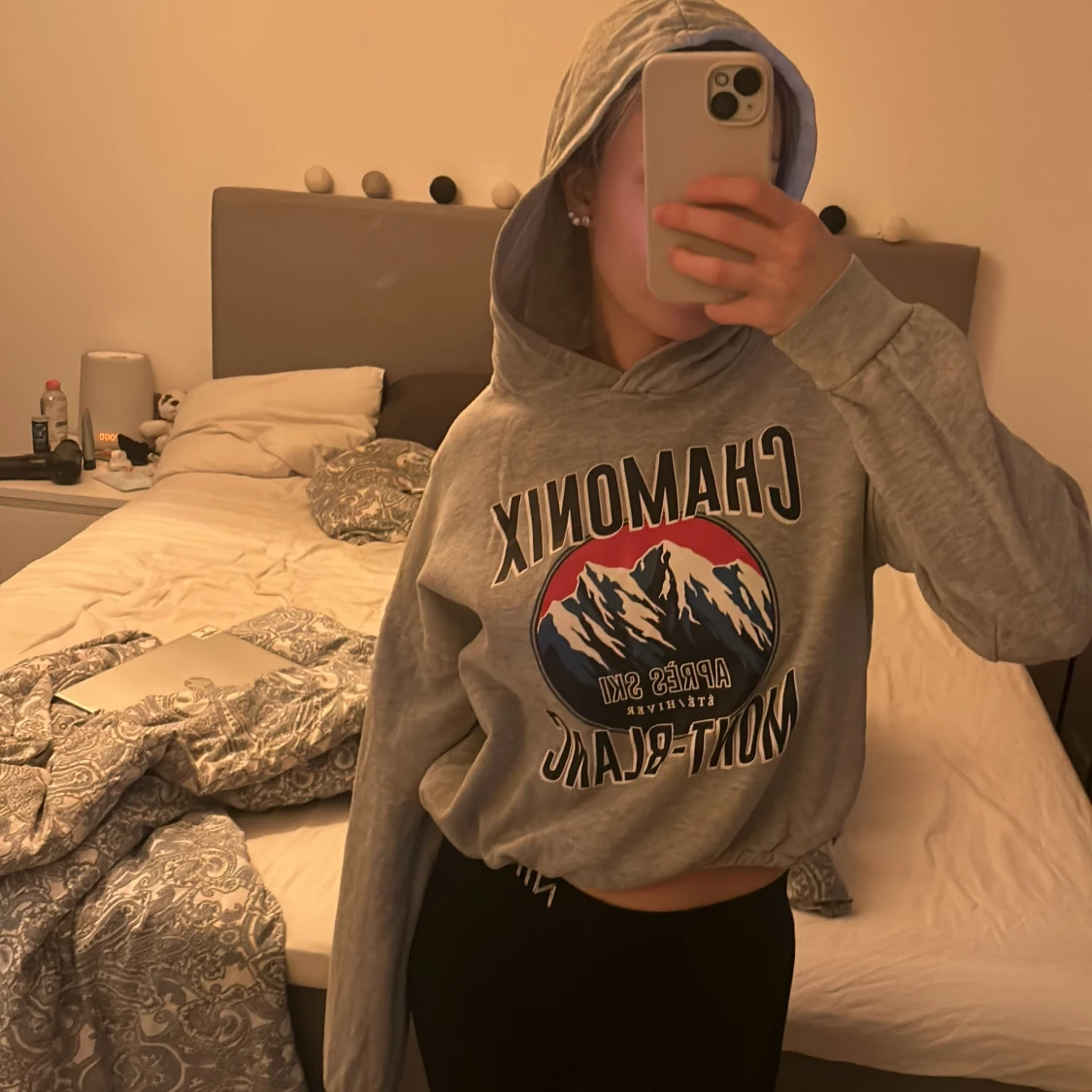 Hoodie med tryck  - 90