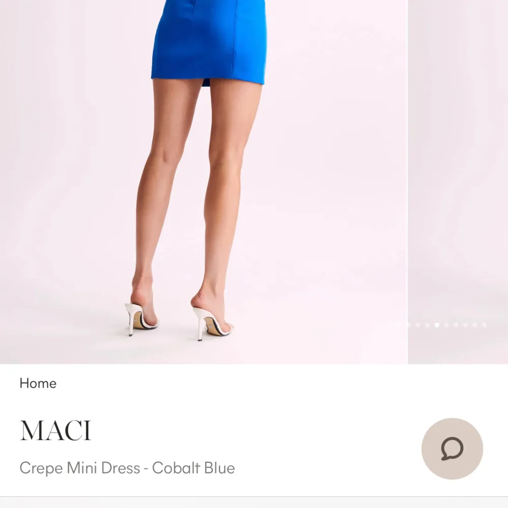 Starkt blå tubklänning (miniklänning) från Meshki i storlek S. Köpt för 85 USD. Perfekt klänning att ha med utomlands eller ha som festklänning tex! Klänningen är endast provad. Sista bilden är lånad från Alva Blomdahl. Tar bud!. Klänningar.
