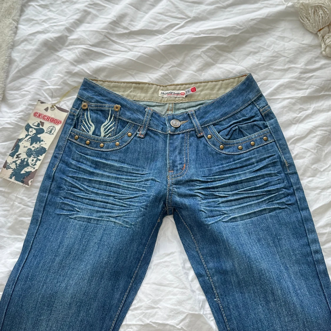 Lågmidjade bootcut jeans  - 92