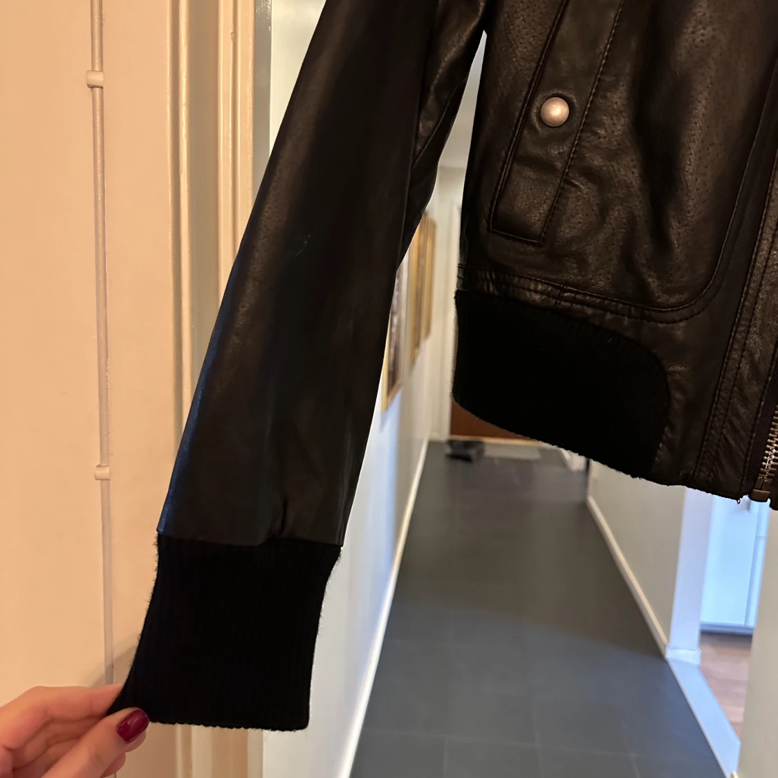 Läderjacka - 90