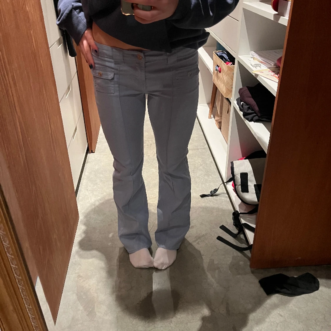 Lågmidjade hm byxor - 91