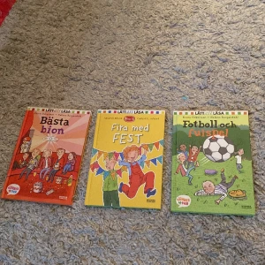 LÄTT ATT LÄSA böcker  - Böcker för nybörjar läsare. Använda cirka två gånger. Perfekt till barn som ska börja lära sig att läsa. Böckerna har runt 60 sidor. Vid intresse hör av dig 👍20 kr styck