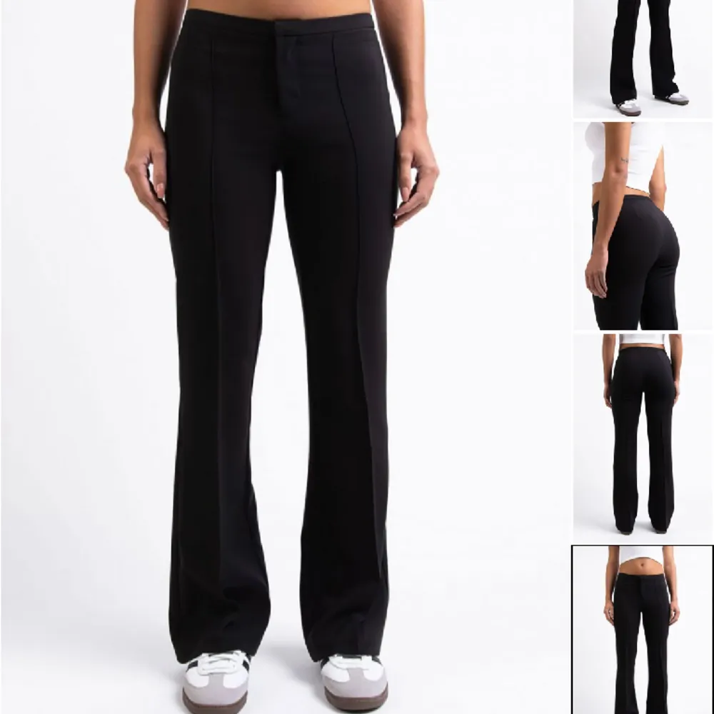Kostymbyxor köpta på Madlady. Aldrig använda är i modellen 36/short som passar de som är upp till längden 165. Jeans & Byxor.