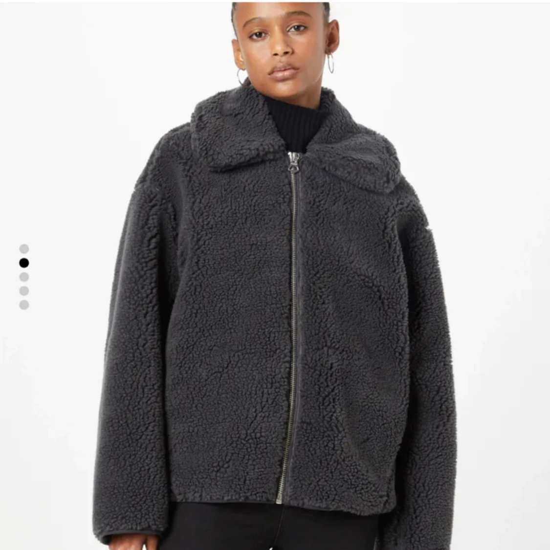 Grå teddyjacka - 90