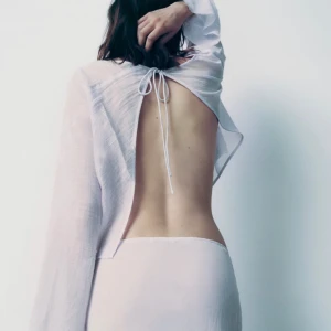 Zara topp - Finaste mesh blusen med öppen rygg!! 