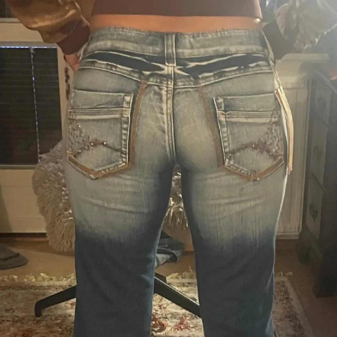 Lågmidjade bootcut jeans