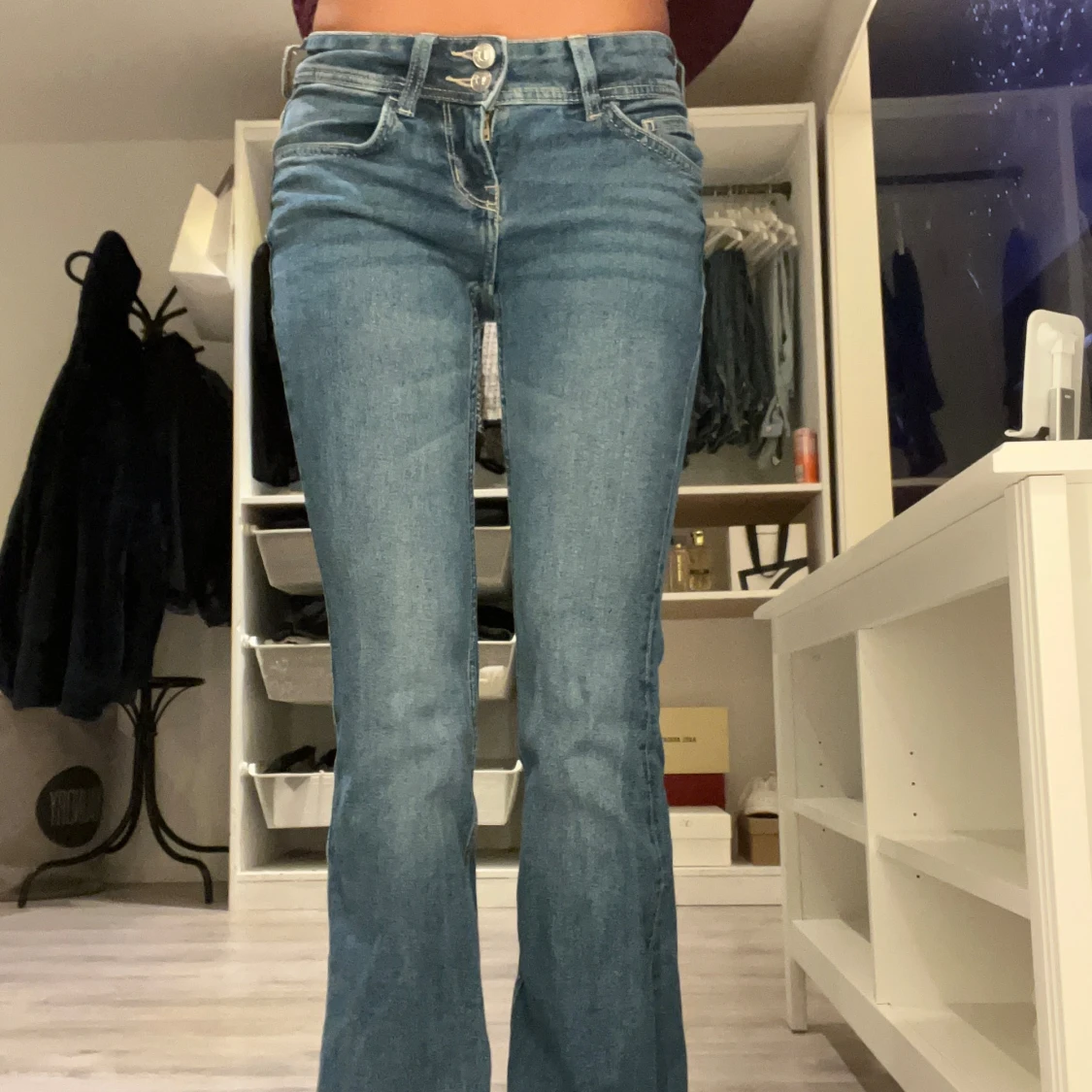 Lågmidjade jeans