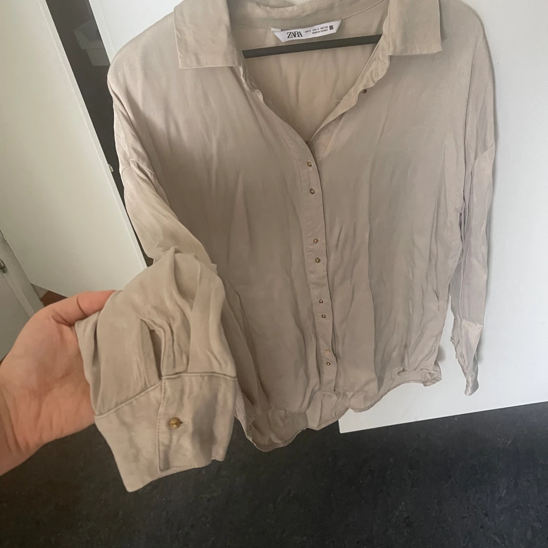 Ny zara satin skjorta - 90