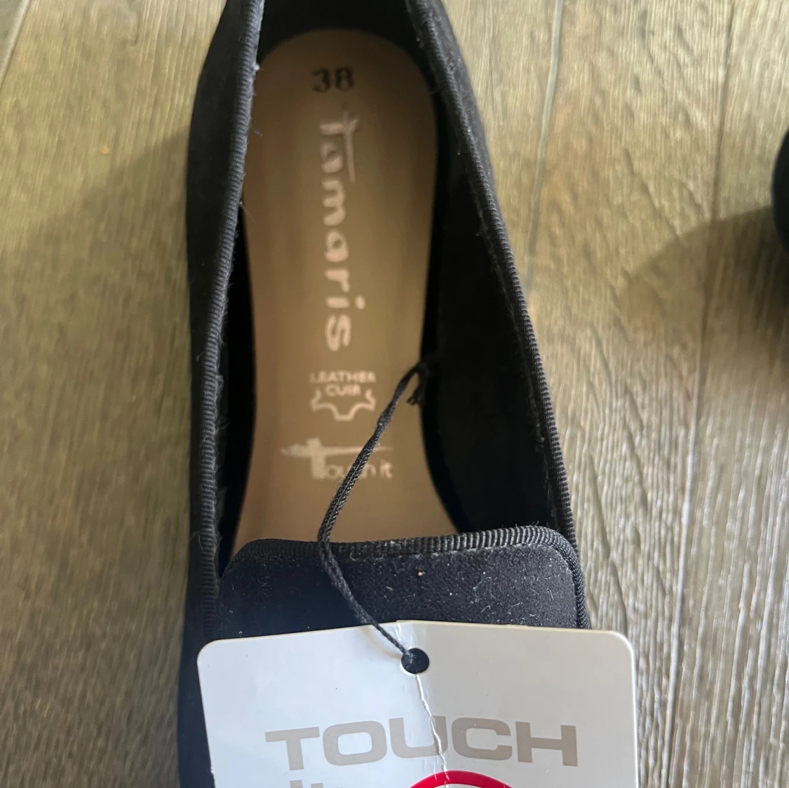 Svarta tamaris-mockasiner/ballerinaskor - 92