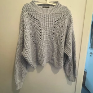 Gina tricot Stickad tröja Ljusblå - Gina tricot Stickad Tröja Ljusblå  