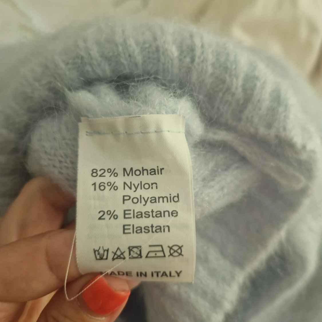 Himmelsblå Aurora mohairtröja - 91