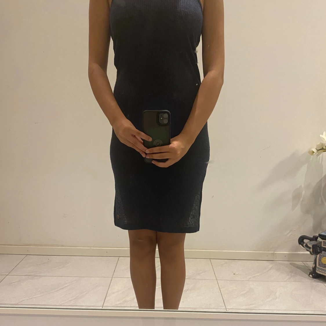 Mörk blå klänning  - 91