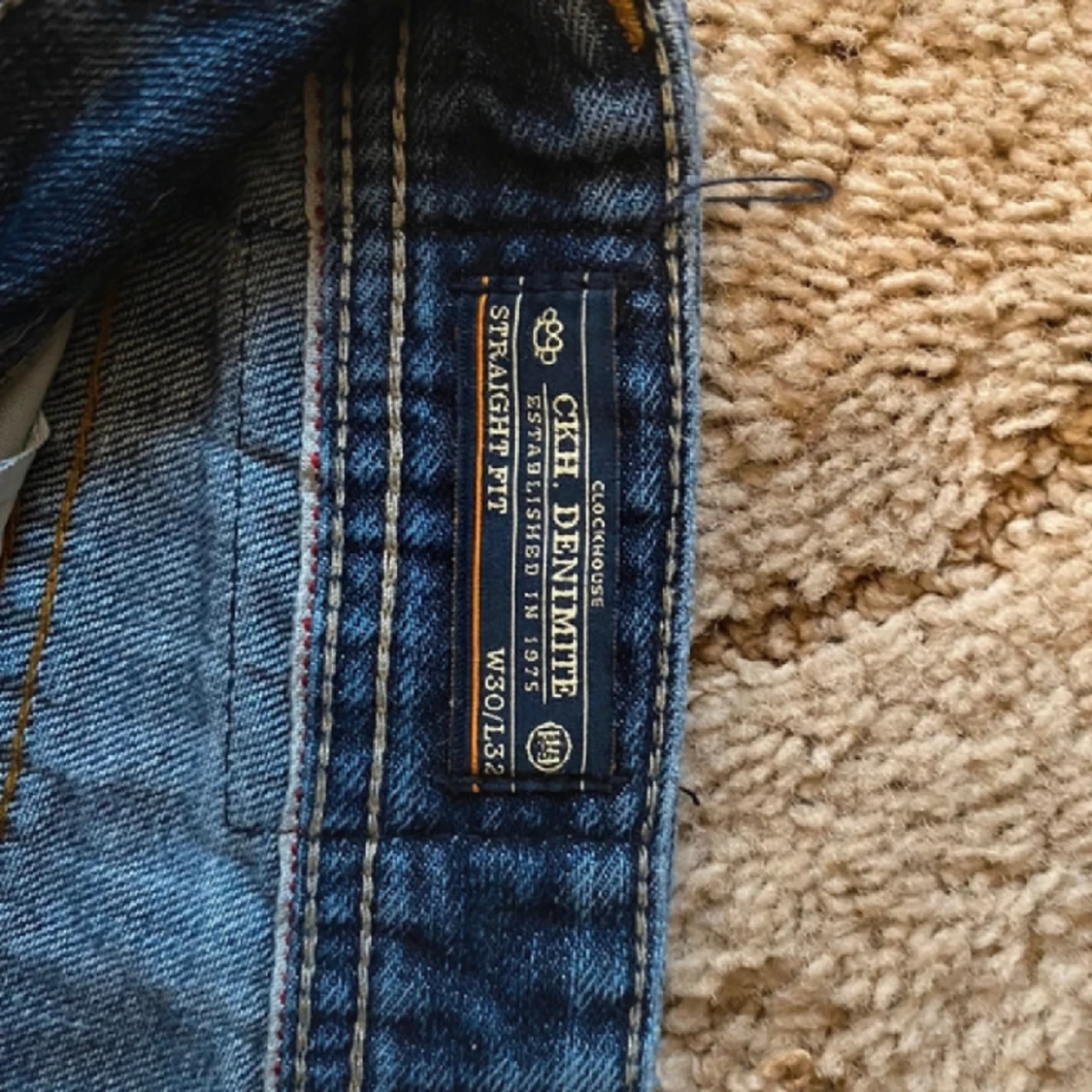 Blåa Straight leg jeans - 91