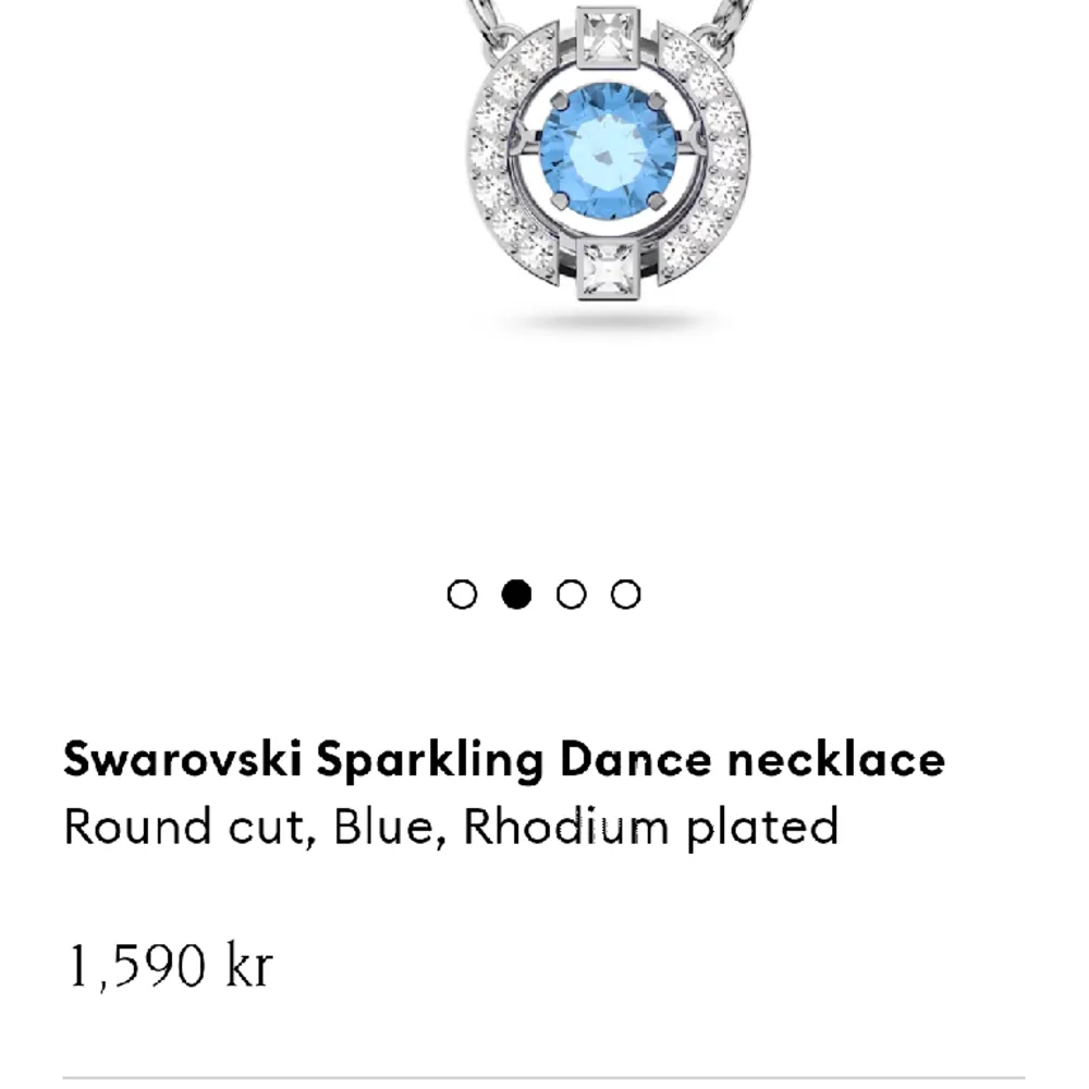 Length: 38 cm Material: Crystals, Rhodium plated, Zirconia Color: Blue Collection: Swarovski Sparkling Dance. Accessoarer.