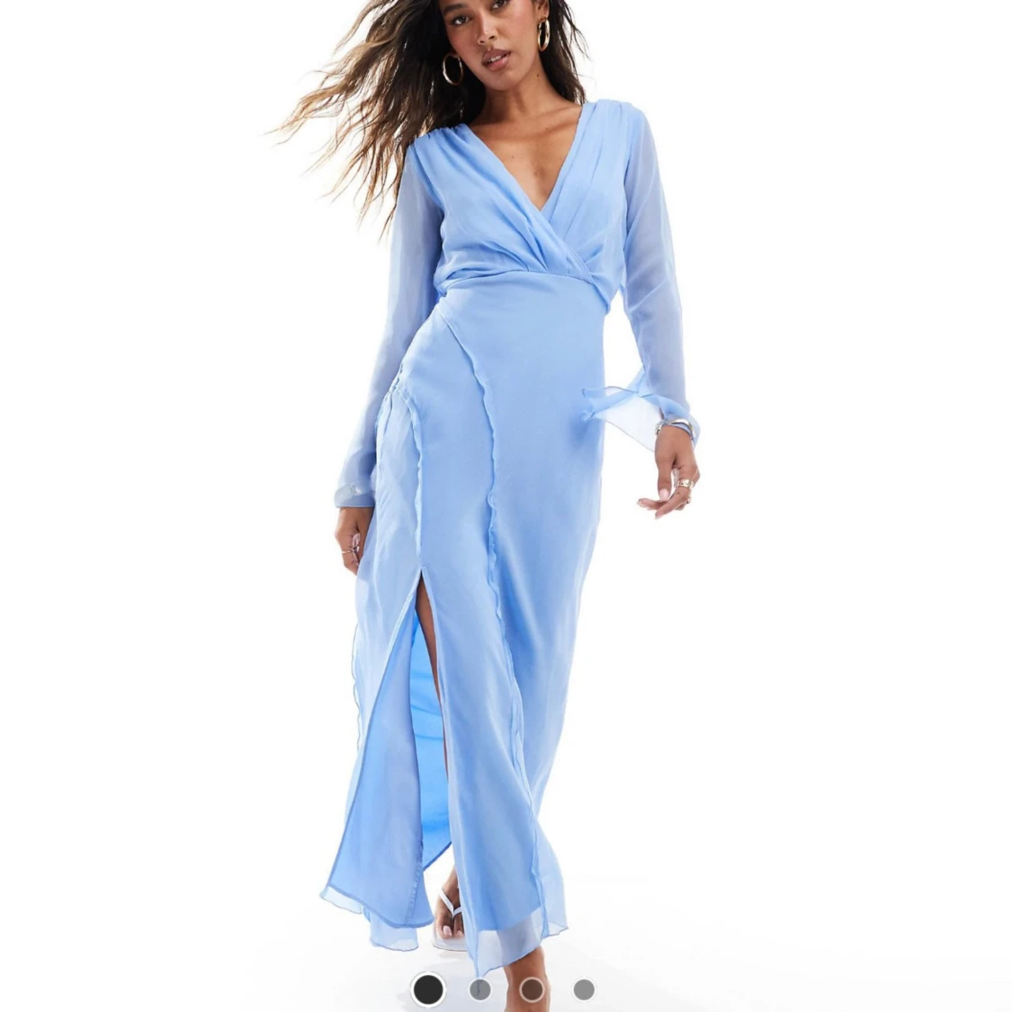 Blå midi klänning asos - 92