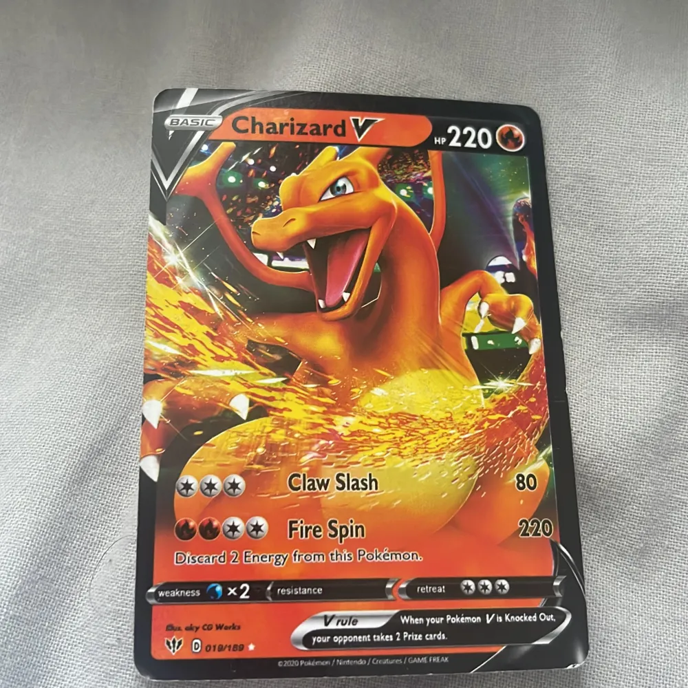 Kort: Charizard V Pris kan diskuteras vid snabb affär  . Övrigt.