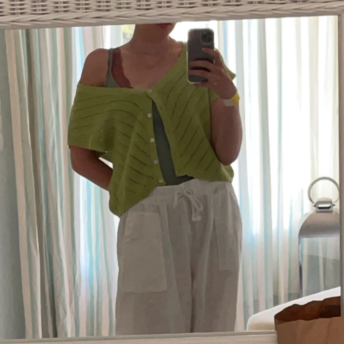 Kortärmad Grön Kofta  - 2