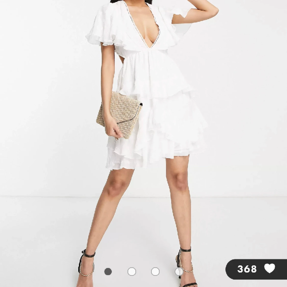 Vit klänning från asos