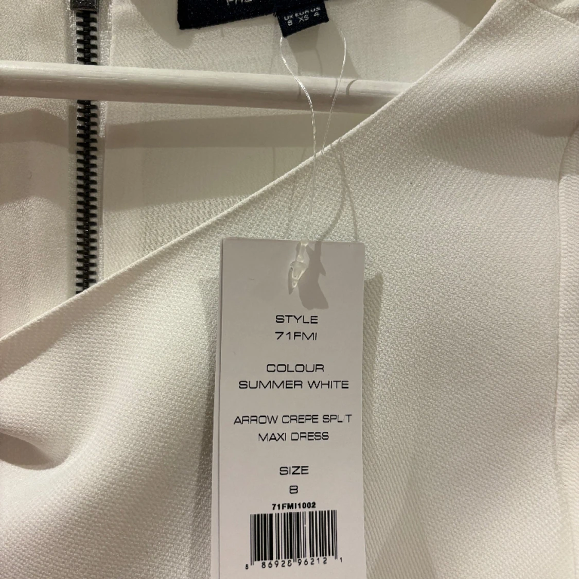 Vit maxiklänning French Connection (Arrow crepe split maxi dress)  - 91