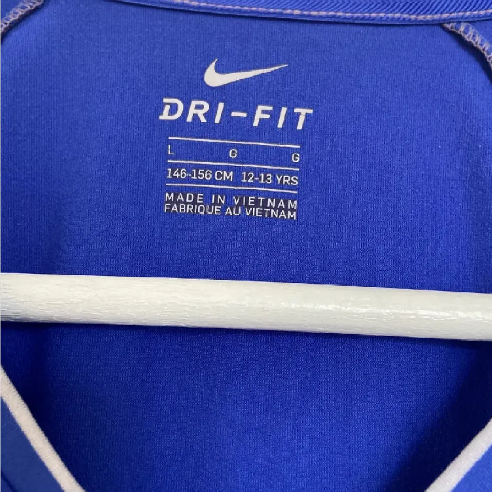 Säljer denna jättefina Nike Träningströjan i stl L barn men passar xs dam💗Bra skick!🤩. Toppar.