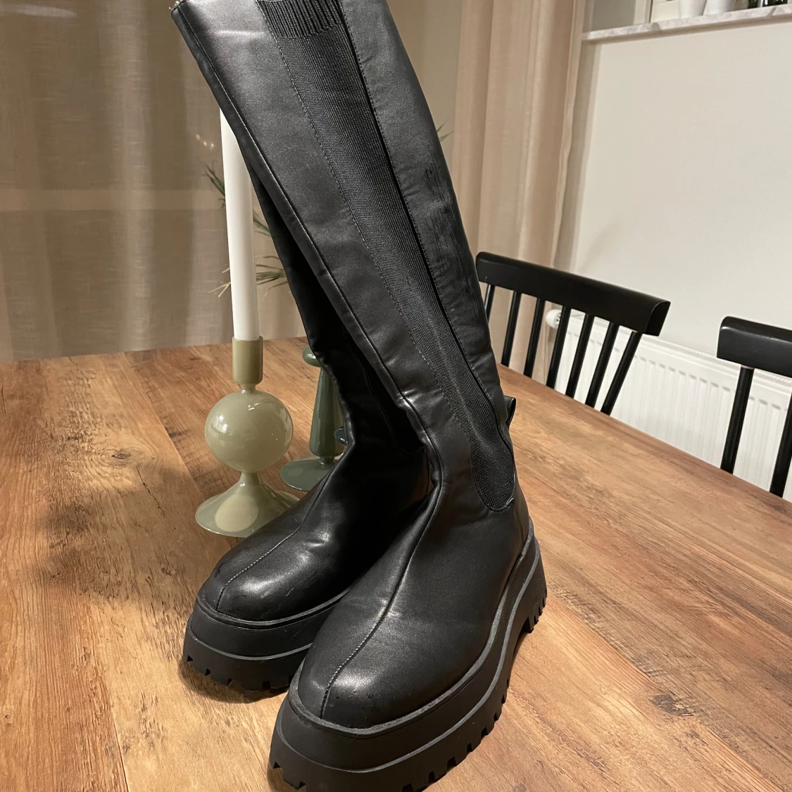 Höga stövlar overknee boats  - 91