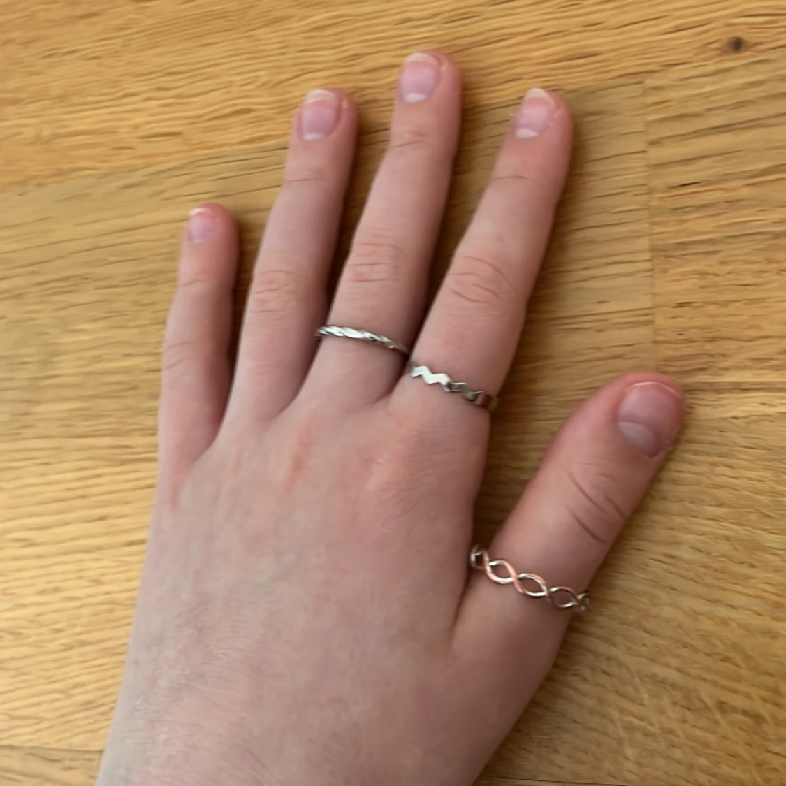 Tre ringar i silver  - 90