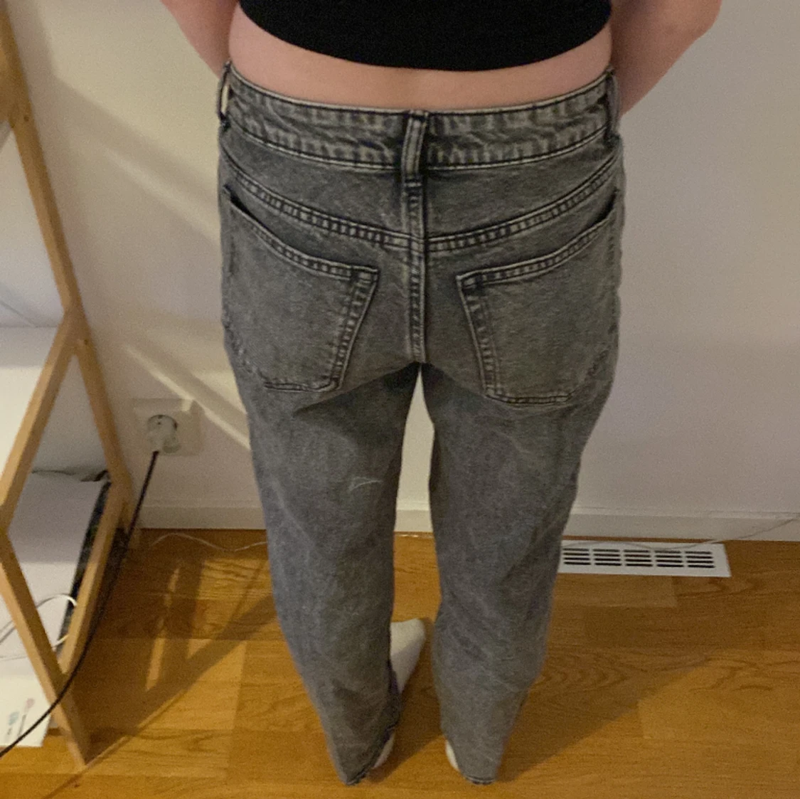  Straight grå jeans  - 90