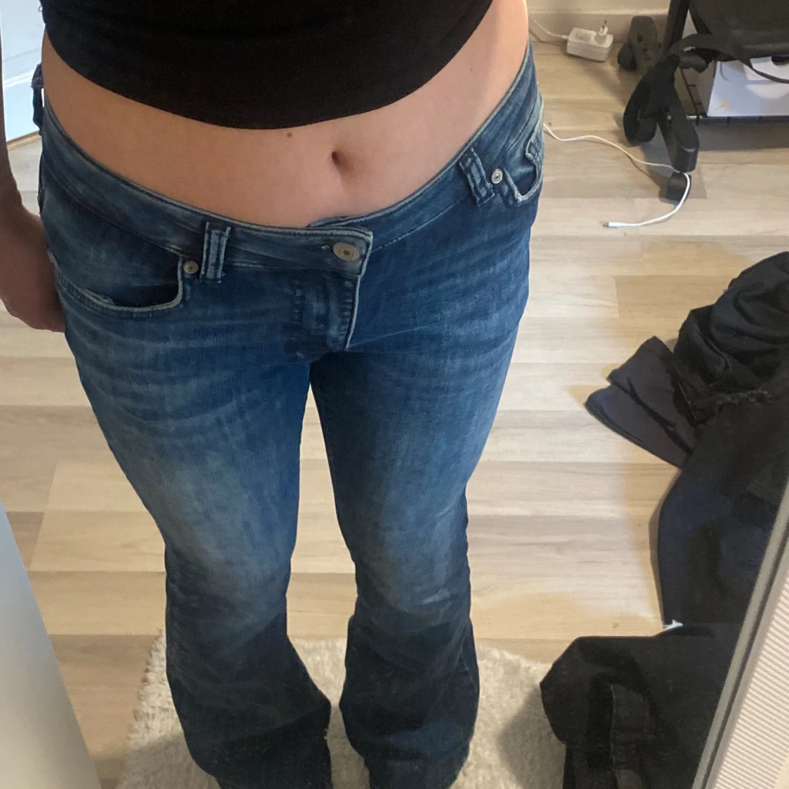Lågmidjade jeans  - 90