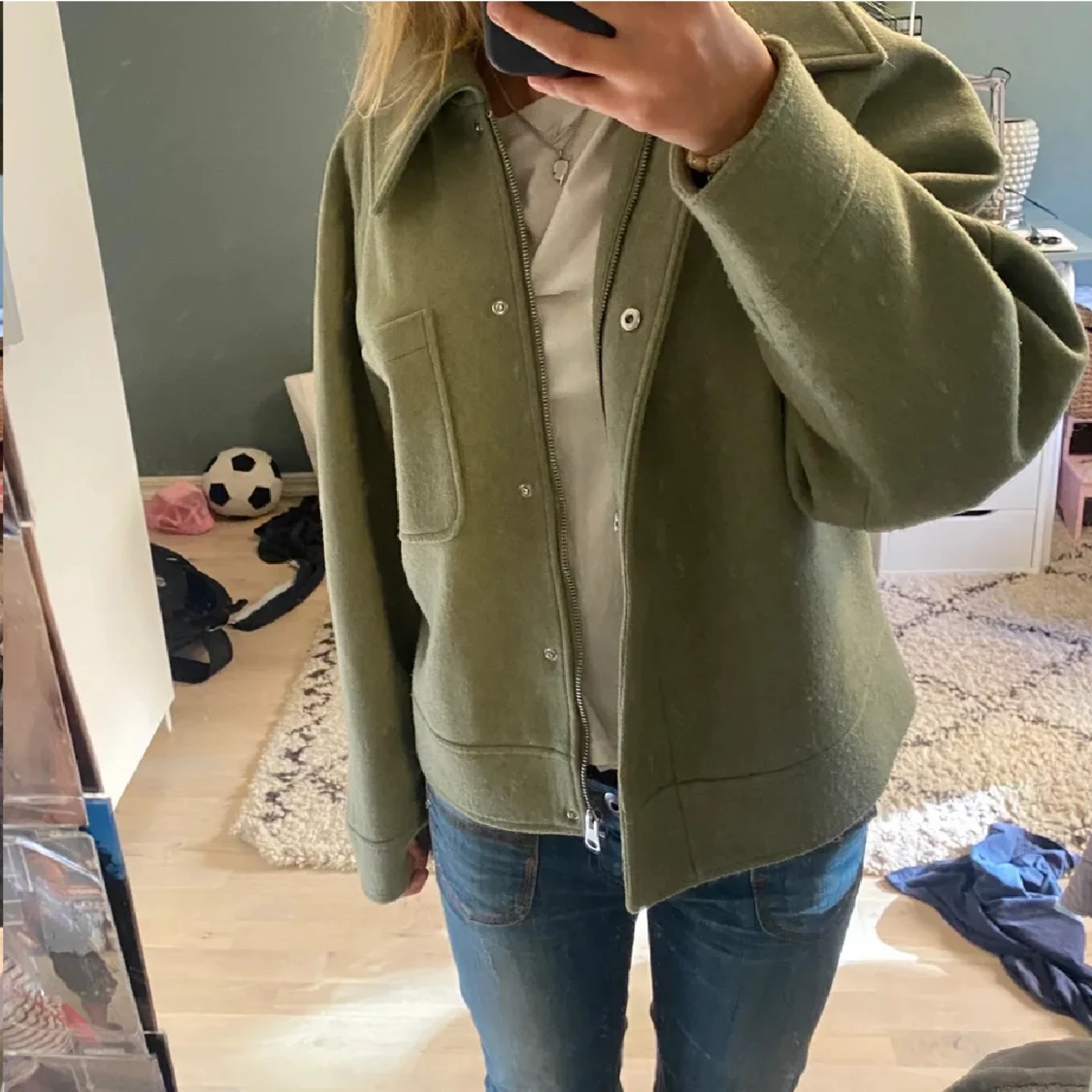 grön jacka - 90